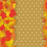 Seamless pattern with bright autumn leaves N3