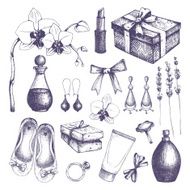 Vintage fashion template