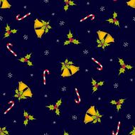Christmas and New Year seamless vector pattern N7