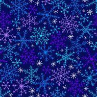 Seamless vector pattern with snowflakes N2