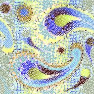 Paisley mosaic of circles N3