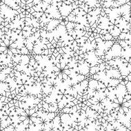 Seamless vector pattern with snowflakes N4