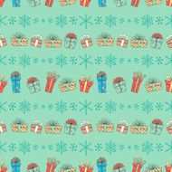 Winter seamless vector pattern