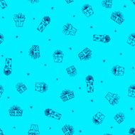Christmas and New Year seamless vector pattern N10