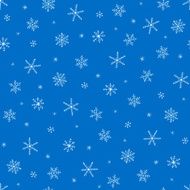 Seamless vector pattern with snowflakes N5