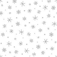 Seamless vector pattern with snowflakes N6