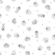 Christmas and New Year seamless vector pattern N13