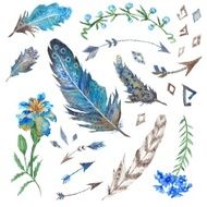 Tribal Forest Design Elements Set