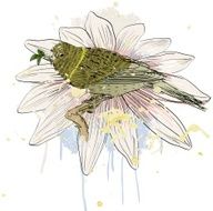 bird and flower N6