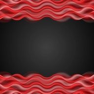 Abstract red wavy dark background