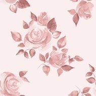 Background with beautiful roses Seamless pattern hand-drawn flowers 4 N2