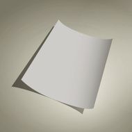 Vector blank paper sheet