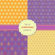 Set of Seamless Christmas patterns N4