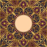 Oriental ornamental frame