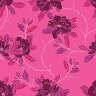 Seamless pattern with ornament flowers magnolia