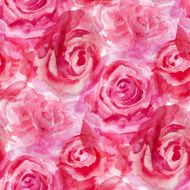 Watercolor flowers Roses N5