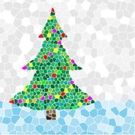Ð¡hristmas tree mosaic