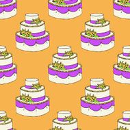 Sketch wedding cake
