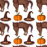 Sketch Halloween pattern