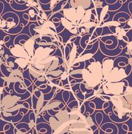 Seamless Pattern with floral ornament N21