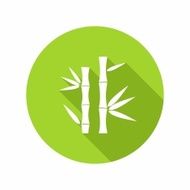 Bamboo Green Icon Vector Illustration