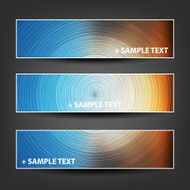Set of Colorful Bright Horizontal Headers and Banners N5