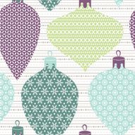Seamless pattern with christmas balls