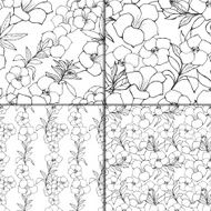 Seamless floral pattern set N28