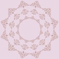 circular pattern vintage pink