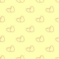 Seamless pattern with eggs