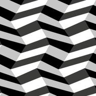 Seamless black-and-white striped background Vector illustration