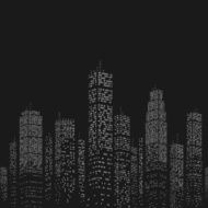 City Skyscraper Vector Pattern N2