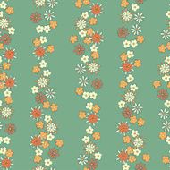 light background romantic floral seamless pattern