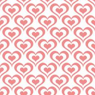 seamless ornament pattern with hearts N2
