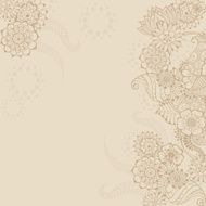 Mehndy flowers card N2