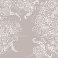 Mehndy flowers card N3