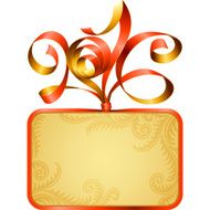 Vector frame of New Year&#039;s 2016