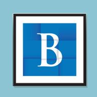 blue paper folded background N2