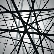 Vector lines black abstract background