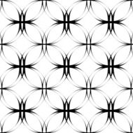 Black and white seamless pattern abstract background N48
