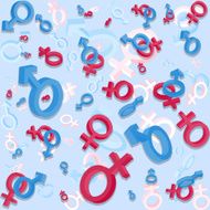 Gender seamless pattern