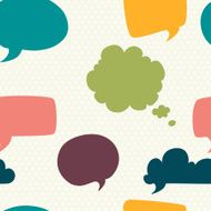 Speech bubbles pattern N2