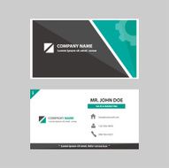 business profile card company template flat design N2