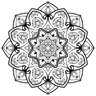 Template for mehendi