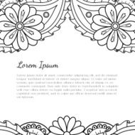 Beautiful hand drawn border N2