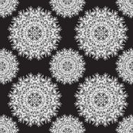 Vector abstract snowflake pattern
