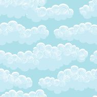 Clouds in the sky (vector background) N2