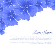 Beautiful romantic floral background corner