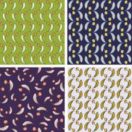 Set of floral seamless patterns for backgrounds and wallpapers