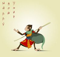 Fun cartoon Hanuman